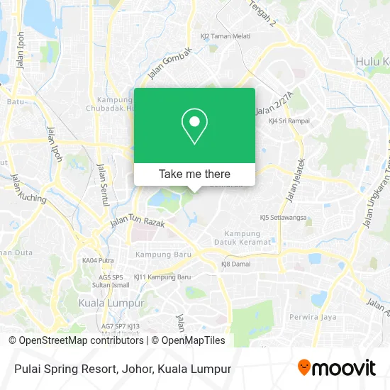Pulai Spring Resort, Johor map