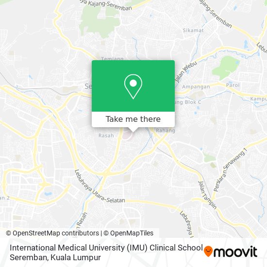 International Medical University (IMU) Clinical School Seremban map