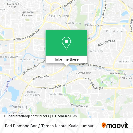 Red Diamond Bar @Taman Kinara map