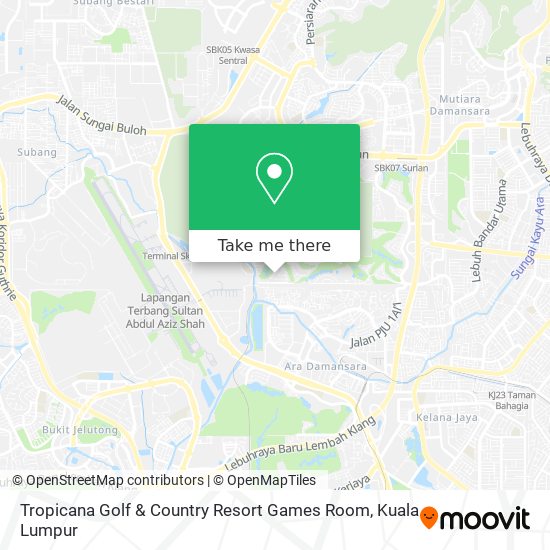 Tropicana Golf & Country Resort Games Room map