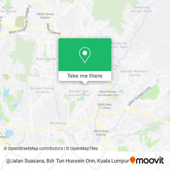 Peta @Jalan Suasana, Bdr Tun Hussein Onn