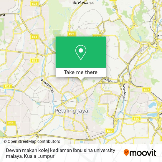 Dewan makan kolej kediaman ibnu sina university malaya map