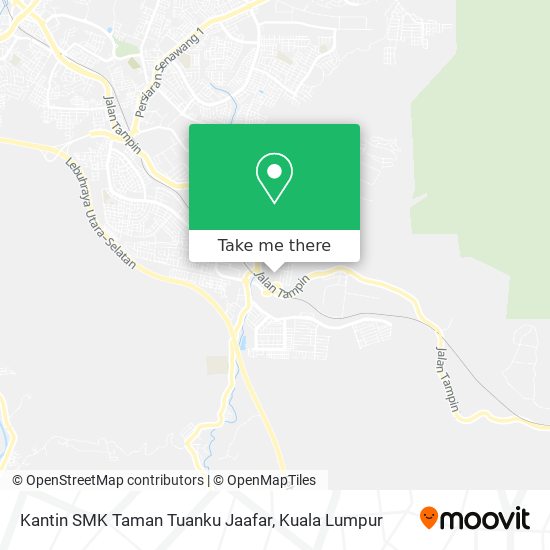 Peta Kantin SMK Taman Tuanku Jaafar