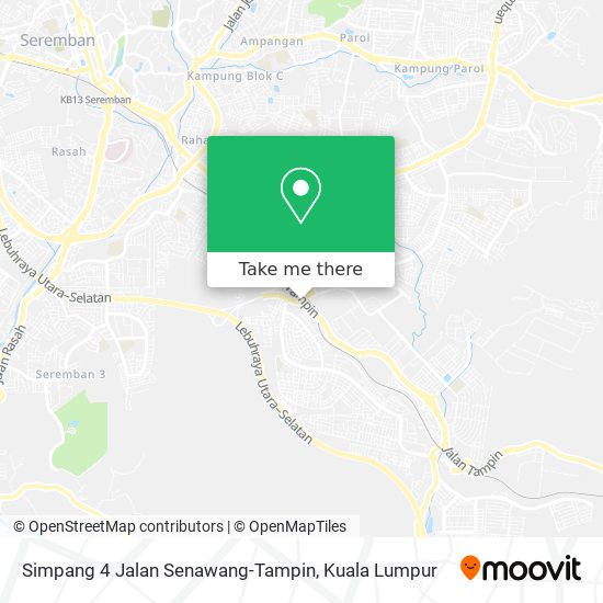 Simpang 4 Jalan Senawang-Tampin map