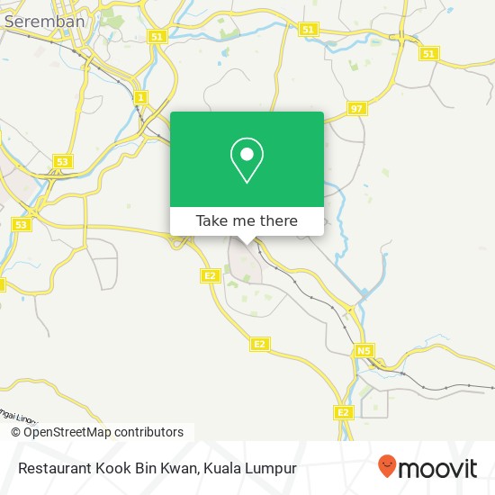 Restaurant Kook Bin Kwan map