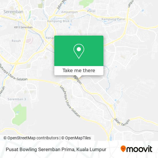 Peta Pusat Bowling Seremban Prima