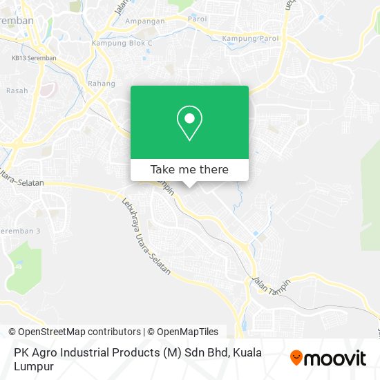 How to get to PK Agro Industrial Products (M) Sdn Bhd in Seremban 