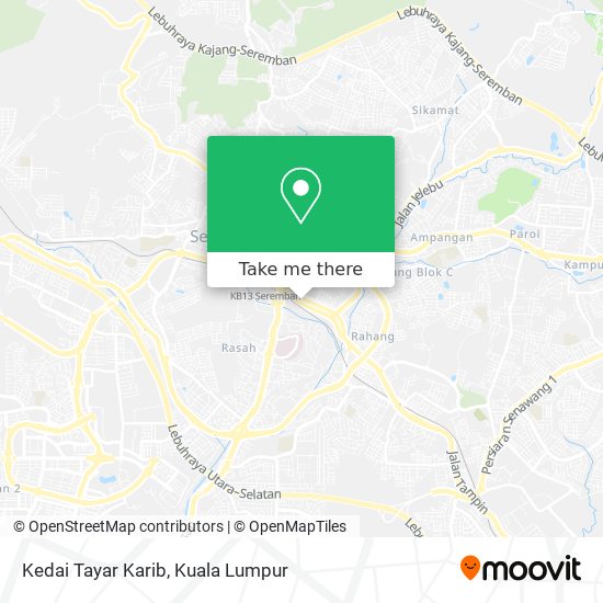 Kedai Tayar Karib map