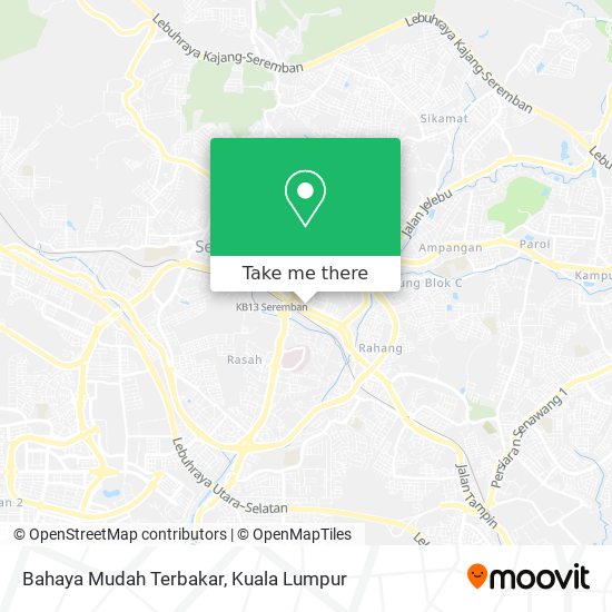 Bahaya Mudah Terbakar map