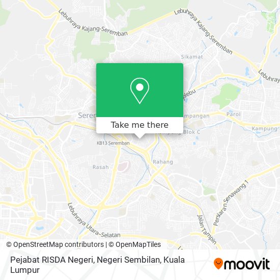 Pejabat RISDA Negeri, Negeri Sembilan map