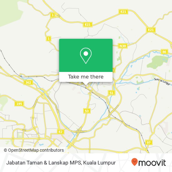 Jabatan Taman & Lanskap MPS map