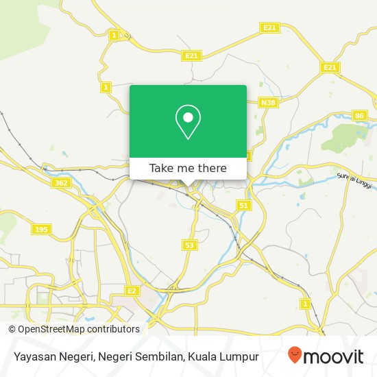 Yayasan Negeri, Negeri Sembilan map