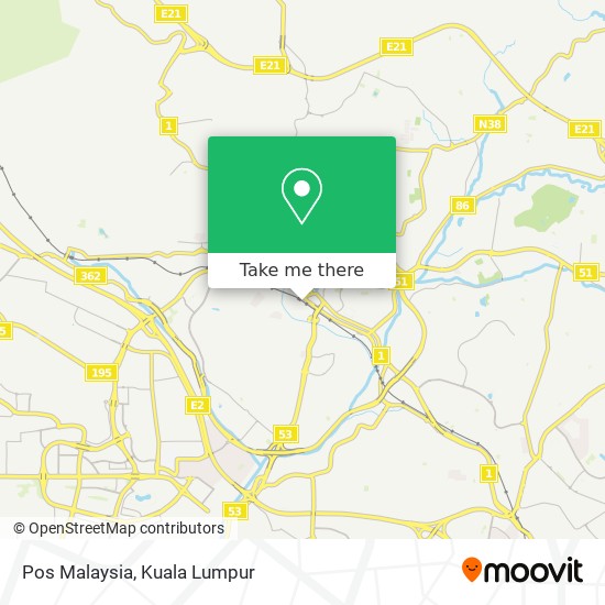 Pos Malaysia map