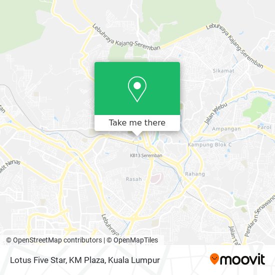 Lotus Five Star, KM Plaza map