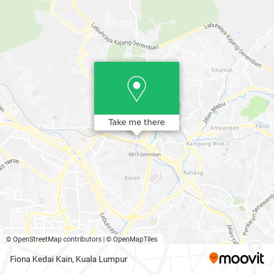 Peta Fiona Kedai Kain