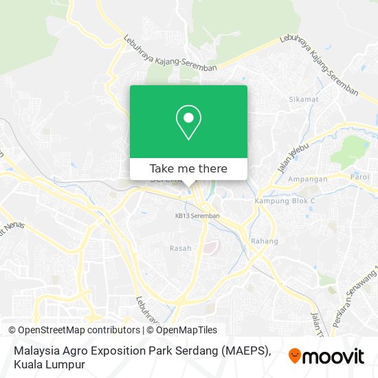 Peta Malaysia Agro Exposition Park Serdang (MAEPS)