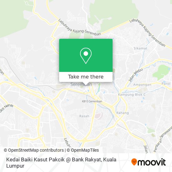 Peta Kedai Baiki Kasut Pakcik @ Bank Rakyat