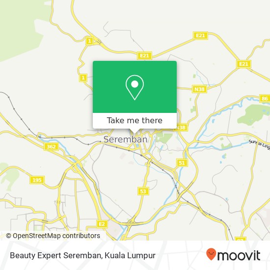 Beauty Expert Seremban map