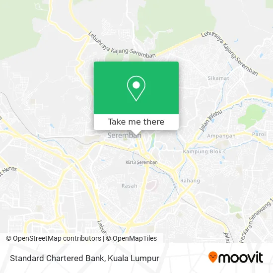 Standard Chartered Bank map