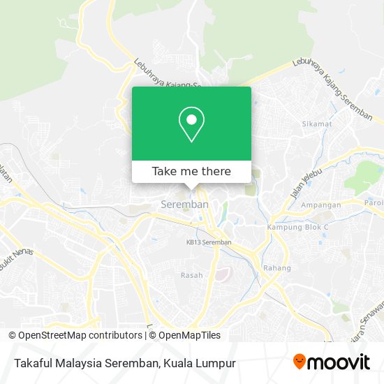 Takaful Malaysia Seremban map