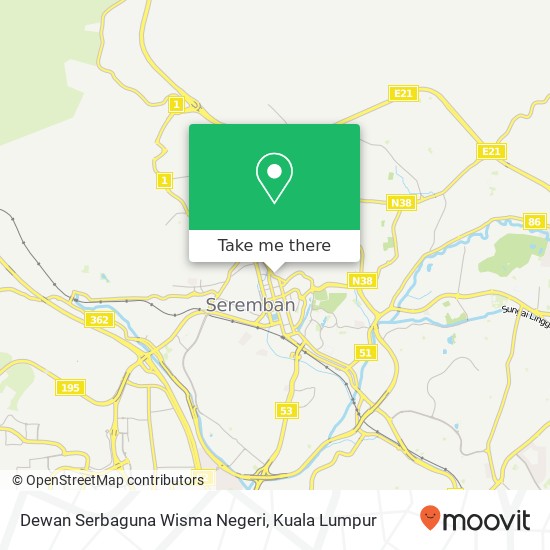 Dewan Serbaguna Wisma Negeri map