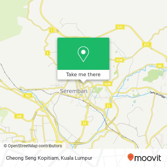 Cheong Seng Kopitiam map