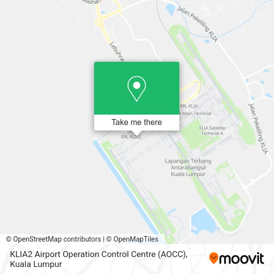 KLIA2 Airport Operation Control Centre (AOCC) map
