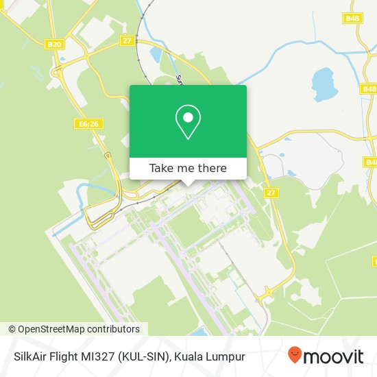 SilkAir Flight MI327 (KUL-SIN) map