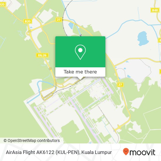 AirAsia Flight AK6122 (KUL-PEN) map