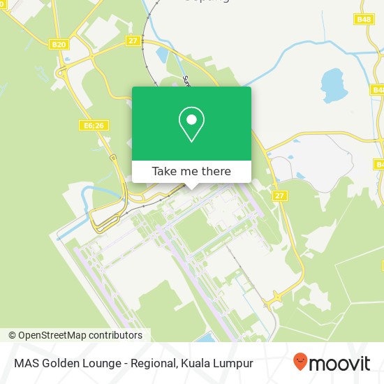 Peta MAS Golden Lounge - Regional