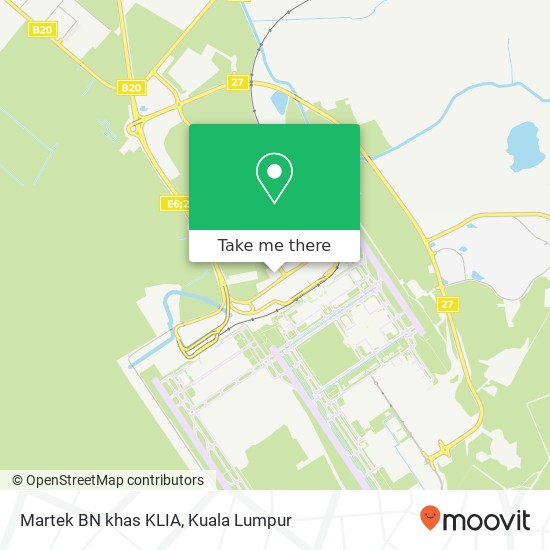 Martek BN khas KLIA map