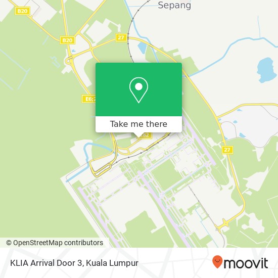 KLIA Arrival Door 3 map