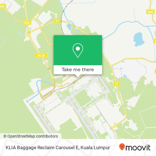 KLIA Baggage Reclaim Carousel E map