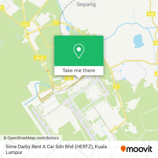Peta Sime Darby Rent A Car Sdn Bhd (HERTZ)