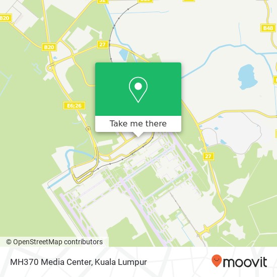 MH370 Media Center map