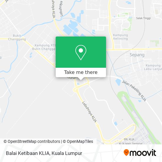 Balai Ketibaan KLIA map