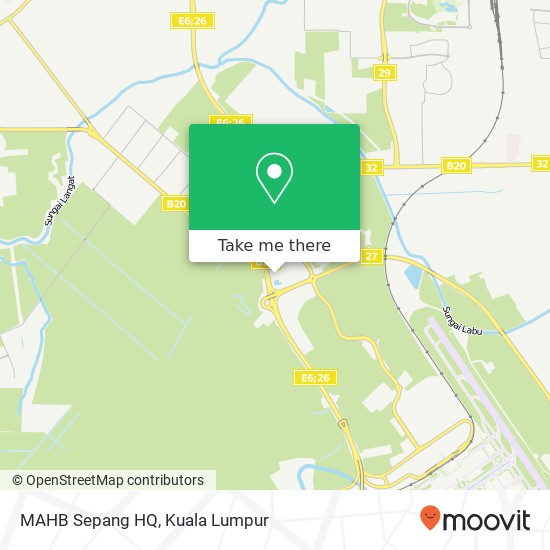 MAHB Sepang HQ map