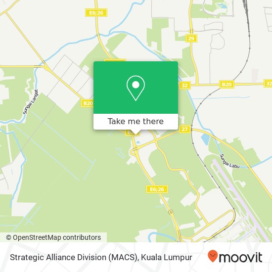 Strategic Alliance Division (MACS) map