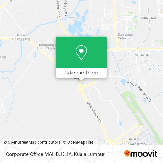 Corporate Office MAHB, KLIA map