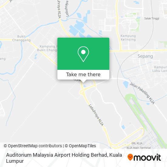 Auditorium Malaysia Airport Holding Berhad map