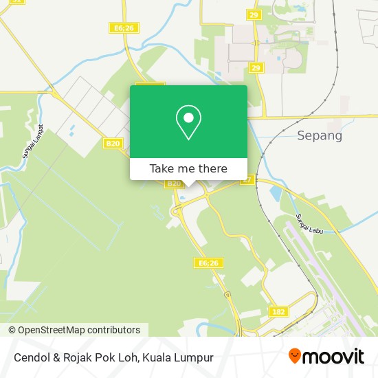 Cendol & Rojak Pok Loh map