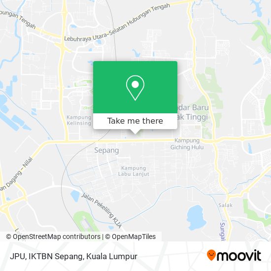 JPU, IKTBN Sepang map