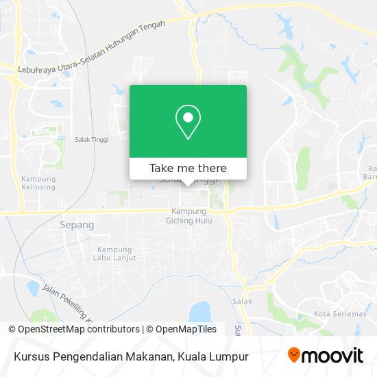 Peta Kursus Pengendalian Makanan