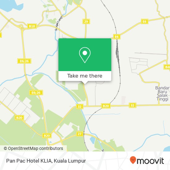 Pan Pac Hotel KLIA map
