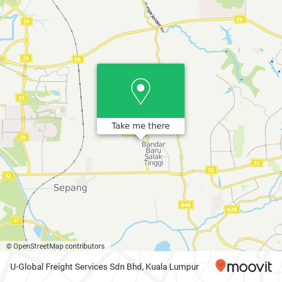 U-Global Freight Services Sdn Bhd map