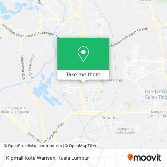 Peta Kipmall Kota Warisan