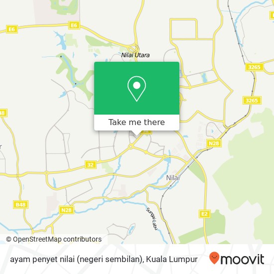 ayam penyet nilai (negeri sembilan) map