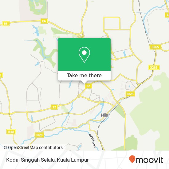 Kodai Singgah Selalu map