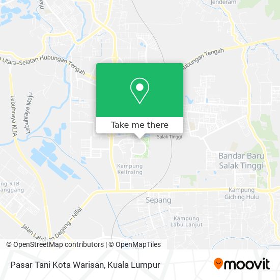 Pasar Tani Kota Warisan map