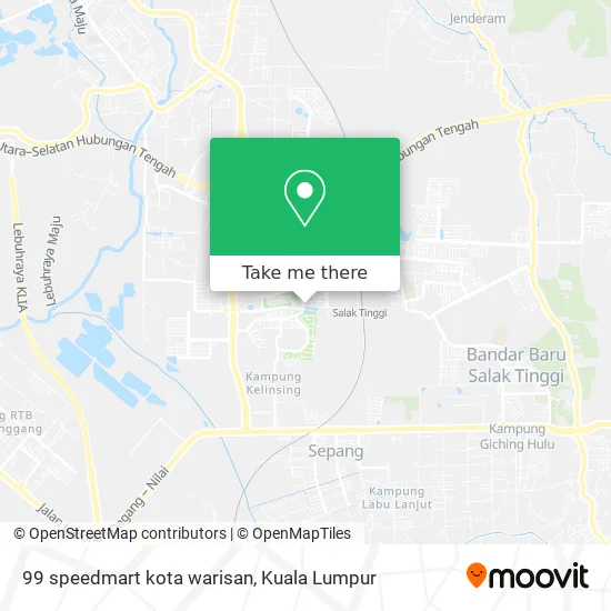 99 speedmart kota warisan map